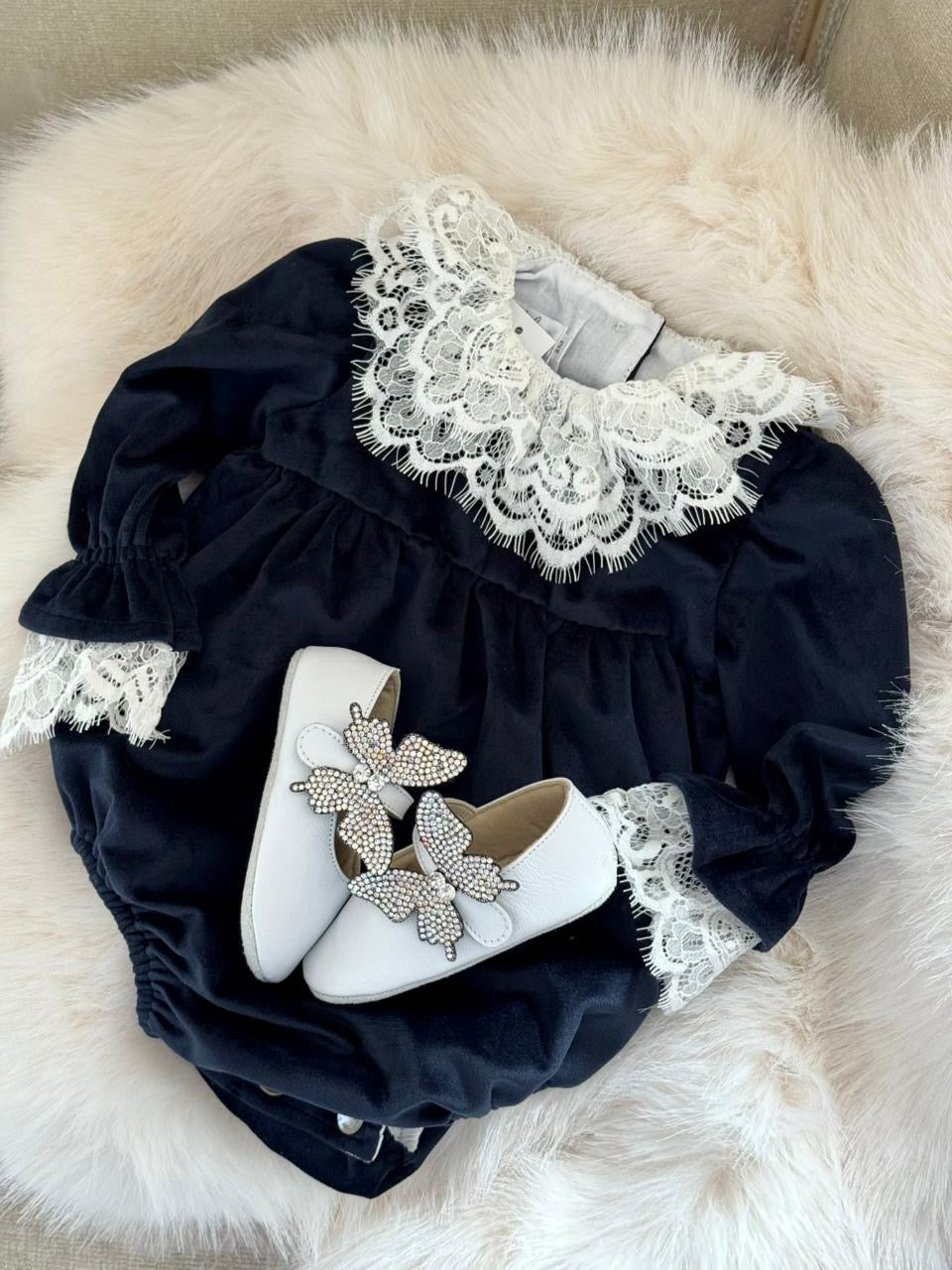 Romper festiv blu velvet me jake tantelle, crd