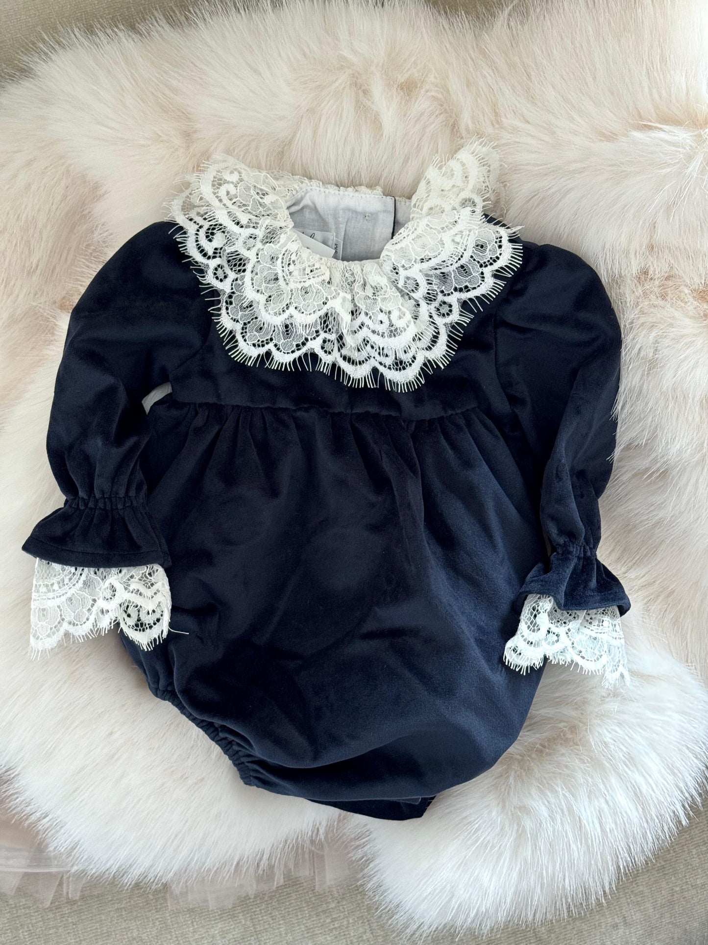 Romper festiv blu velvet me jake tantelle, crd