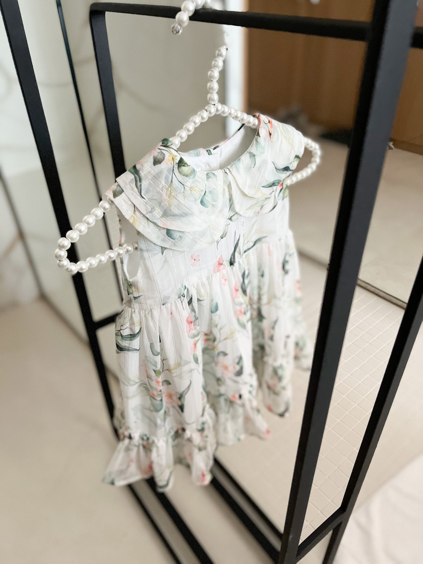 Fustan chiffon me lule, crd