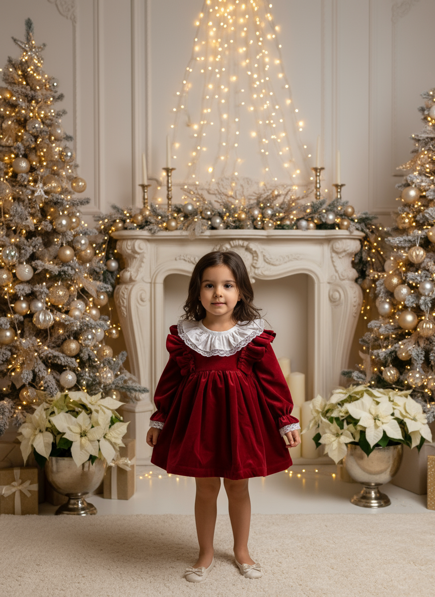 Fustan festiv velvet, crd