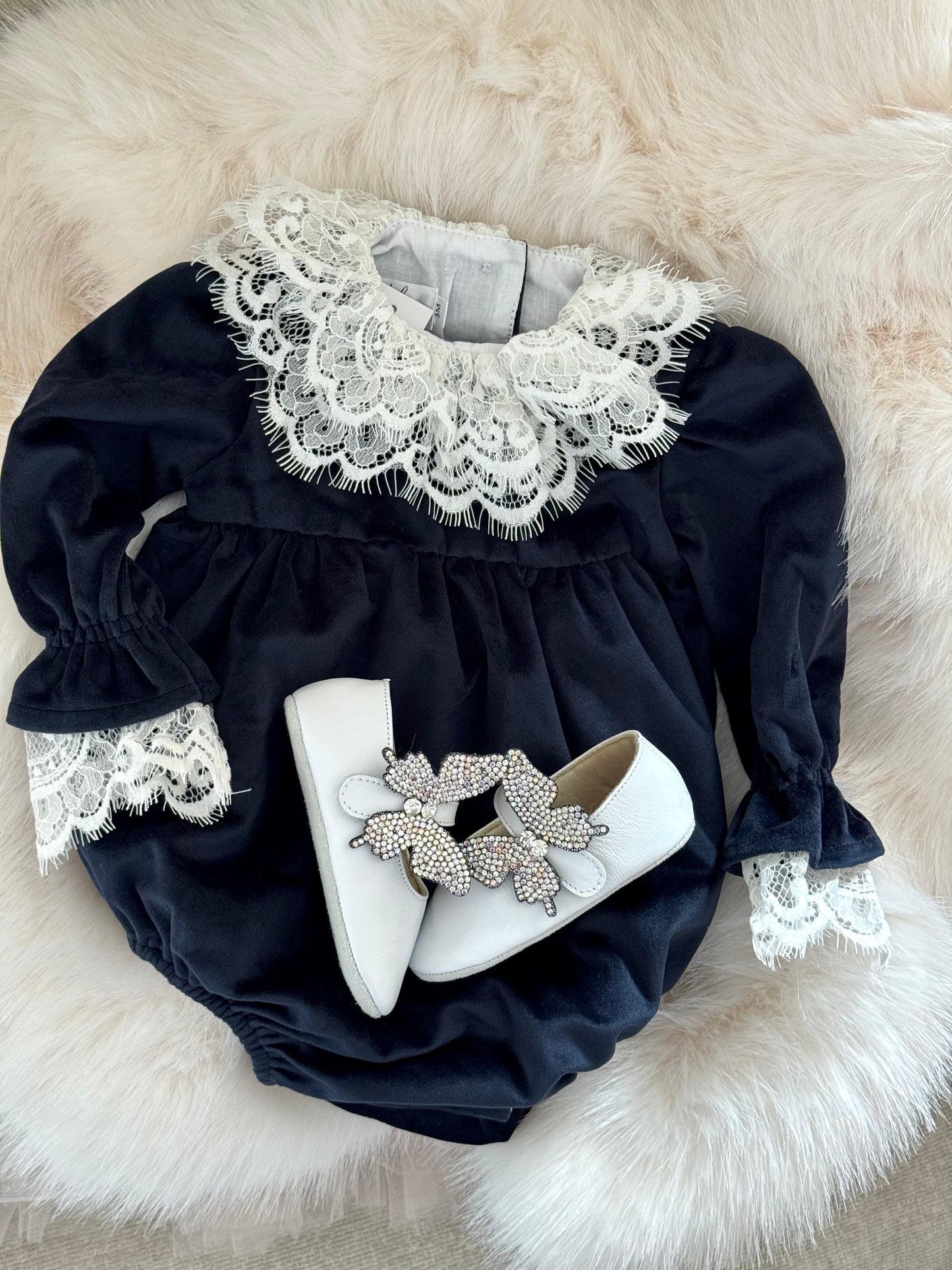 Romper festiv blu velvet me jake tantelle, crd