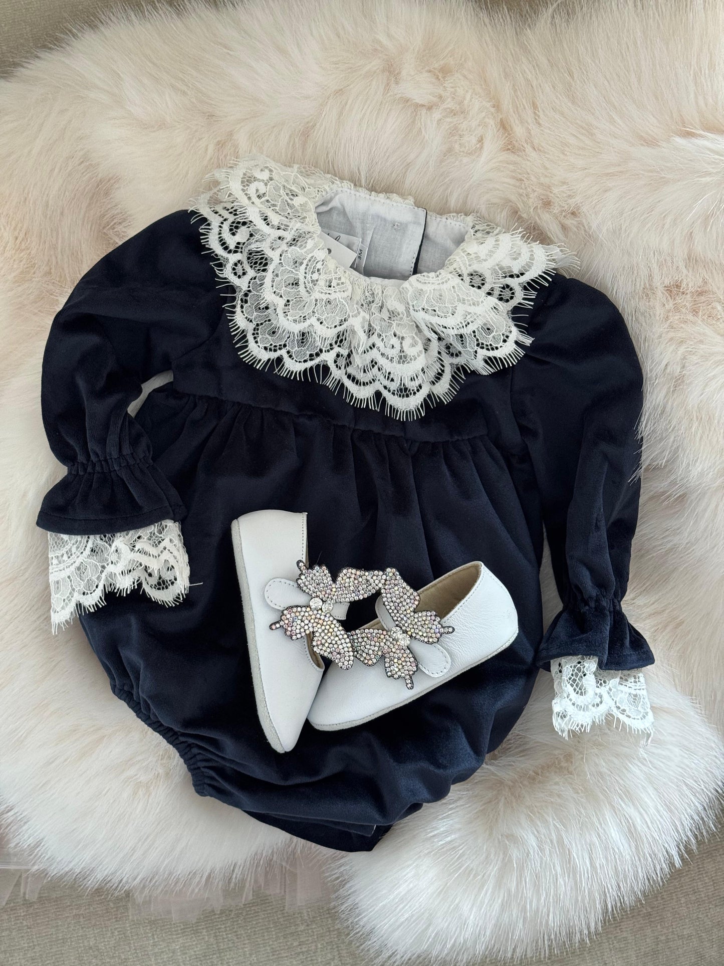 Romper festiv blu velvet me jake tantelle, crd