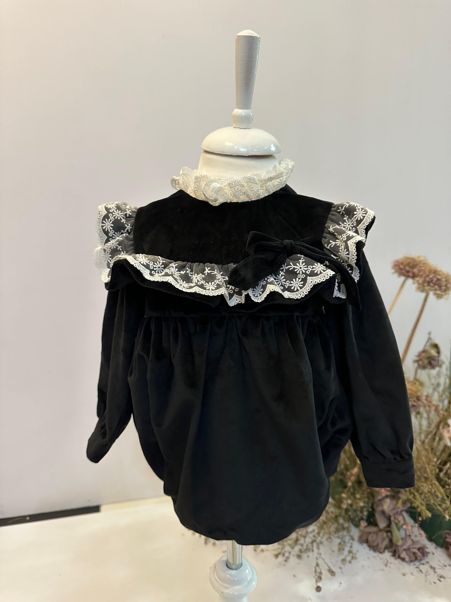Romper festiv velvet-black, crd