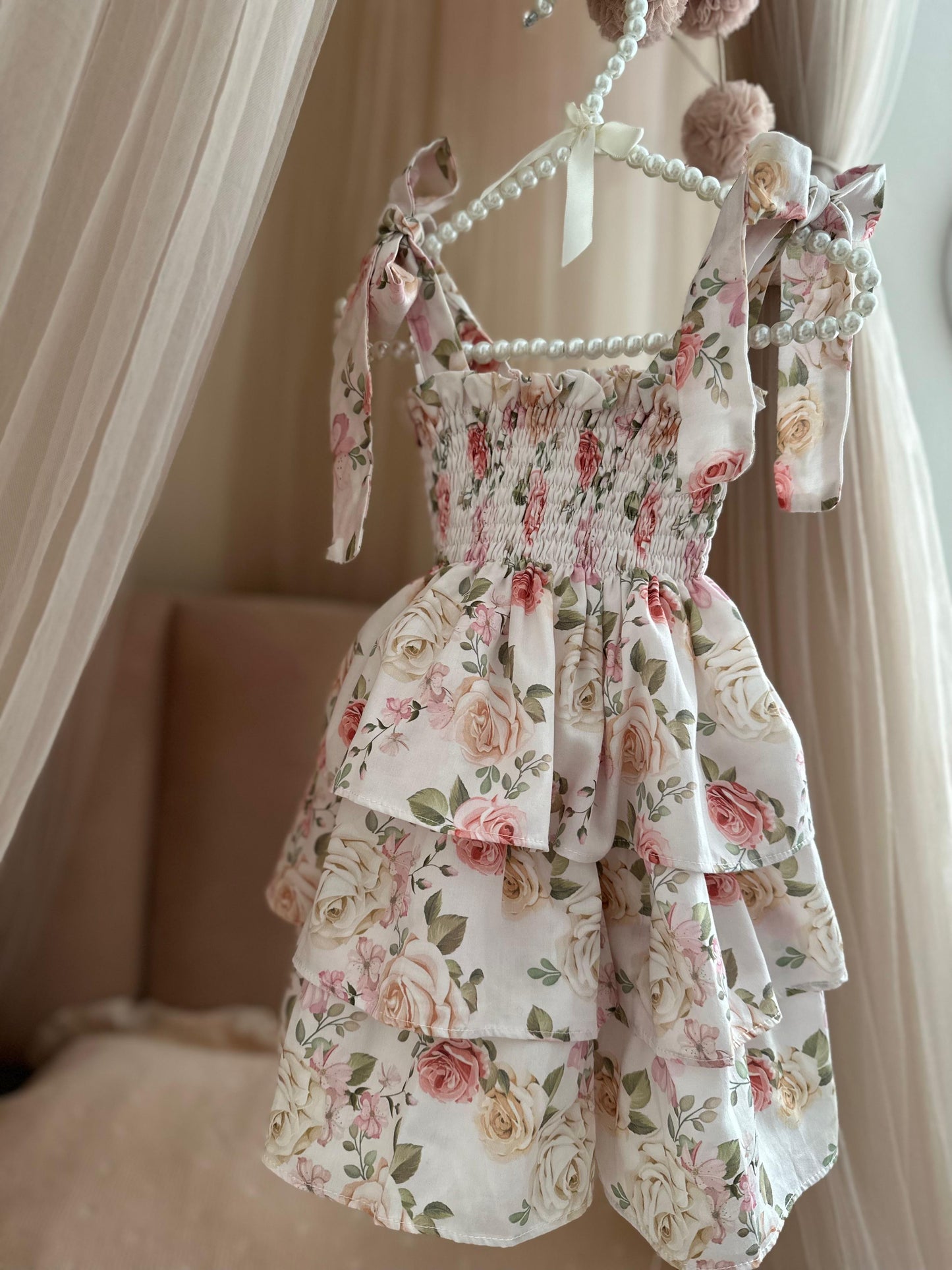 Fustan veror me trendafila roze, crd
