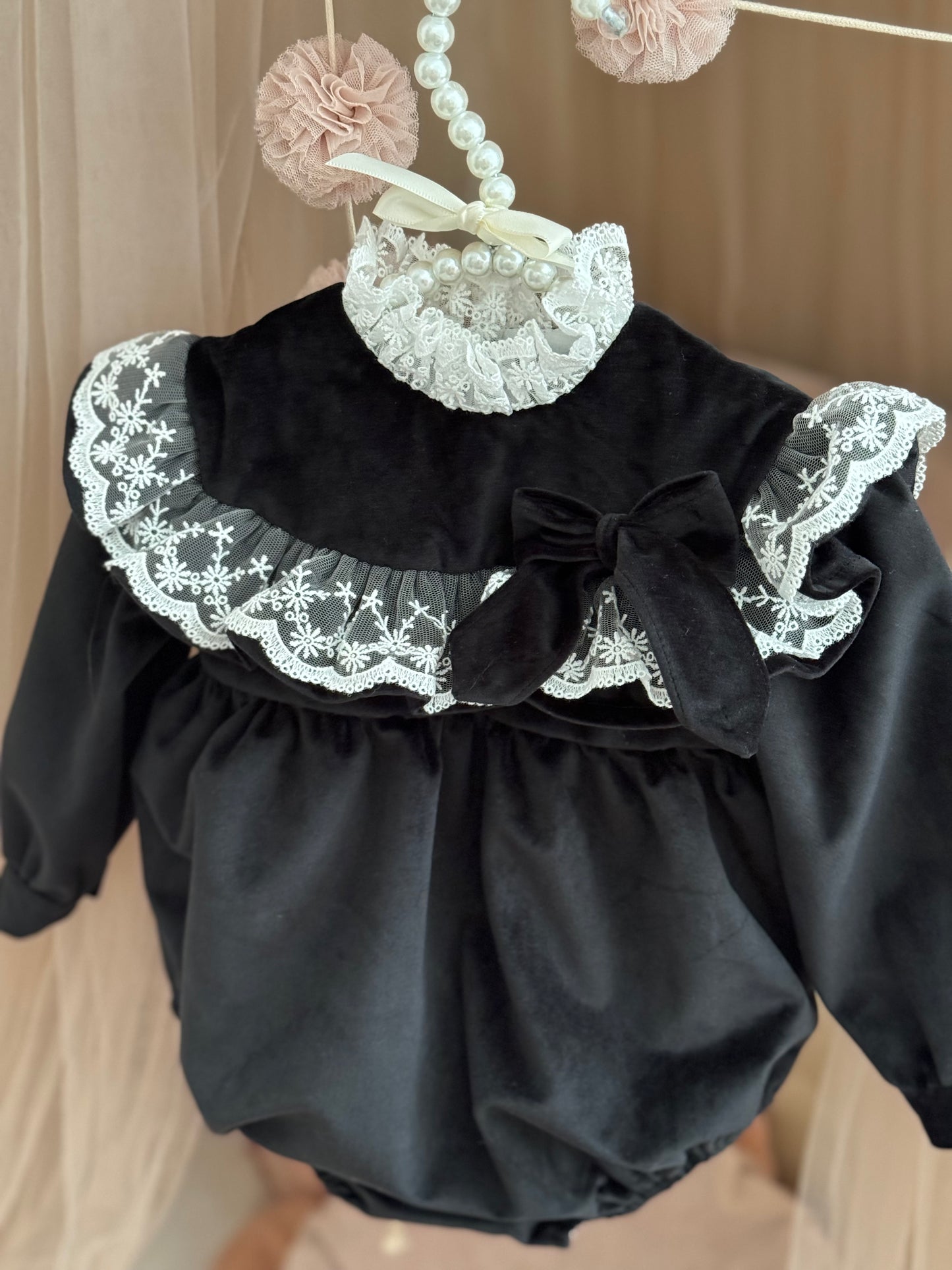 Romper festiv velvet-black, crd